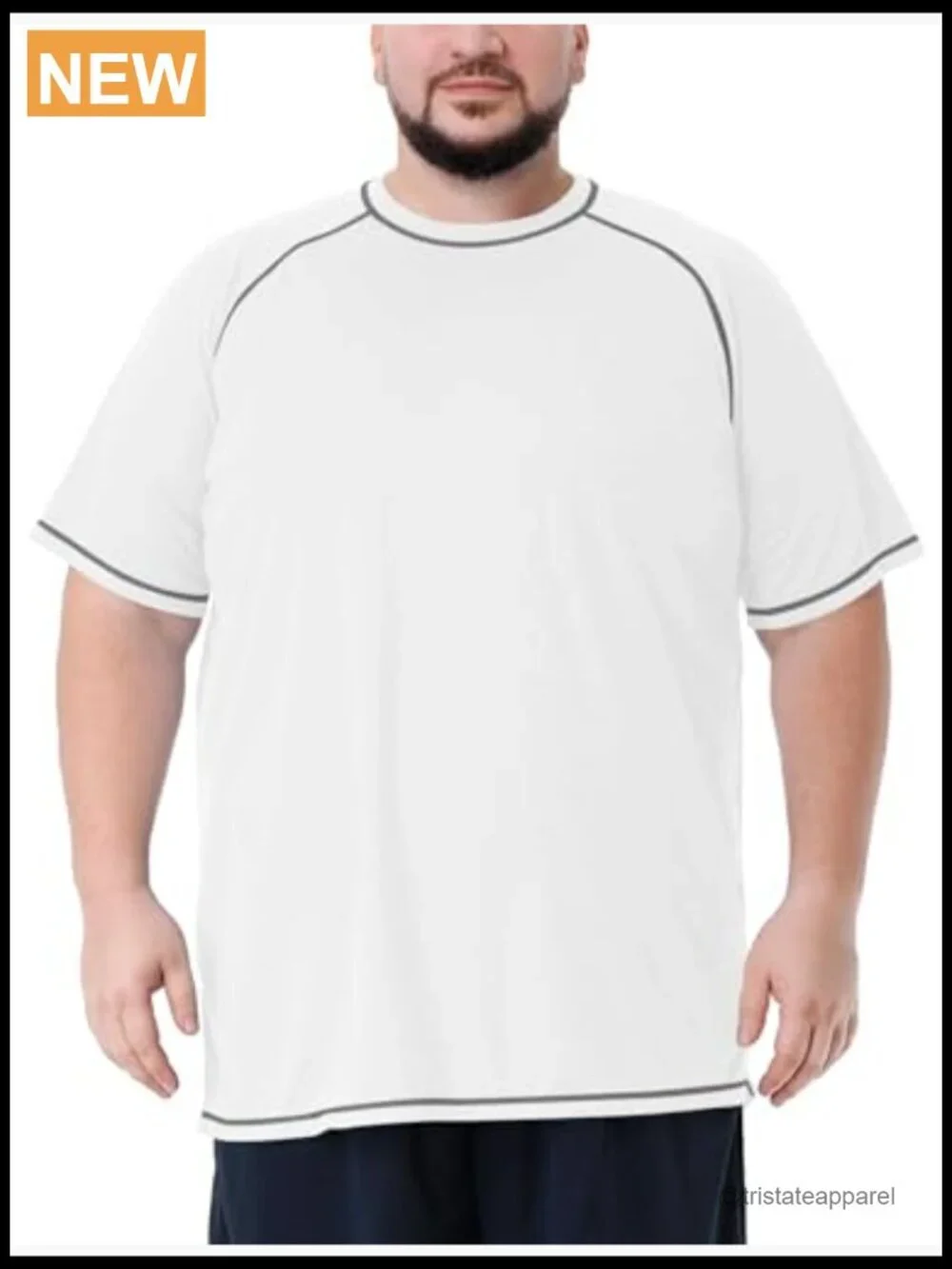 Mens Rash Guard UPF 50+ Sun Protection Quick Dry Swim Shirt